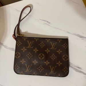 Louis Vuitton Brown Monogram Wristlet